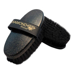 HAAS Diamond Wurzel Glitter Soft Thick Synthetic Horse Brush for Rough Coat Dirt