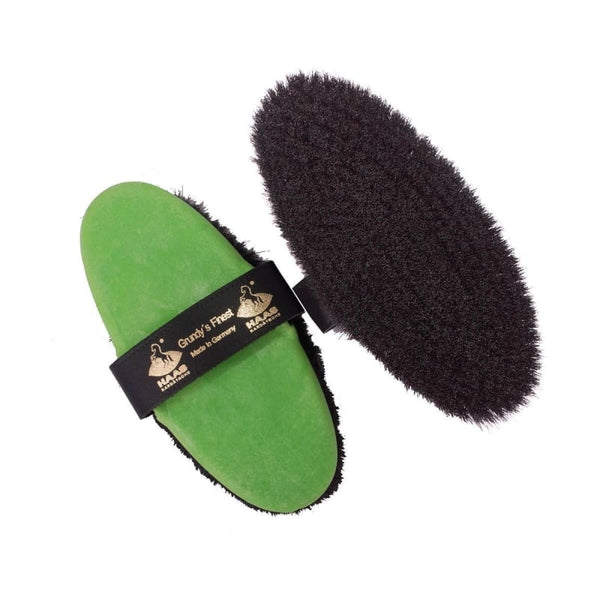 HAAS Grundys Finest Grooming Brush From Dense Pure Soft Horsehair Deep Cleaning