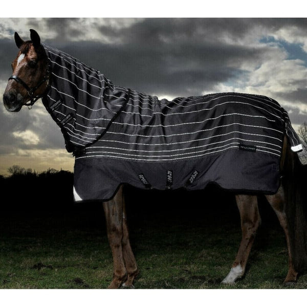 Horseware Amigo Bravo 12 Plus Reflectech 1200d Turnout Rug + Hood 100g 5'6'-7'3'
