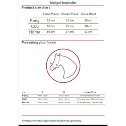 Horseware Amigo Coloured Padded Headcollar Navy/Delphinium Blue Pony/Cob/Full