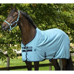 Horseware Amigo Stable Sheet Cool Show Travel Rug Navy/Fig/Delphinium 5'6'-7'0'