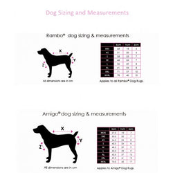 Horseware Rambo Deluxe Wicking Warm Dog Fleece Rug Whitney Gold/Navy XXS-XXXL