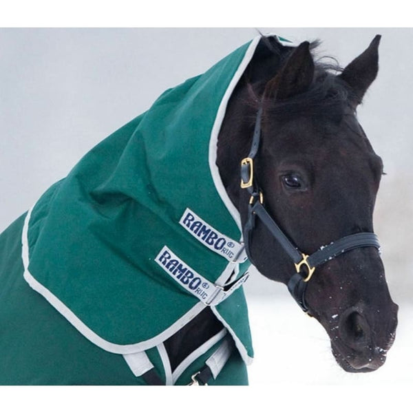 Horseware Rambo Original Turnout Hood Neck Cover HeavyWeight 250g Green Small SALE
