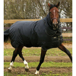 Horseware Trot Plus Turnout Rug Heavy 350g Detachable Neck Black 6'6" SALE