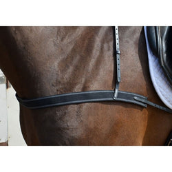Hy Equestrian Elastic Breastgirth Prevents Saddle Slipping Backwards Black/Brown