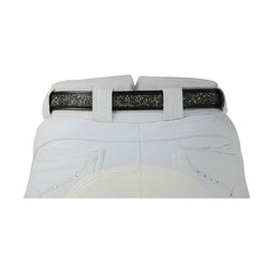 Hy Equestrian Encrusted Rock Crystal Leather Belt Black 80cm/90cm/100cm