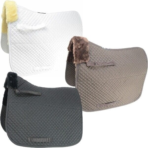 Hy Equestrian Fab Fleece Lined Saddle Cloth Pad Fast Drying White SALE