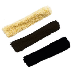 Hy Equestrian Faux Fur Fabric Nose Band Sleeve Noseband Cover Black/Brown/Cream