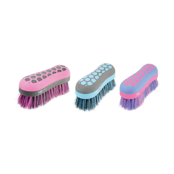 Hy Equestrian Glitter Dandy Brush Small With Glitter Back and PU Bristles