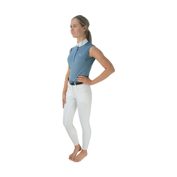Hy Equestrian HyFashion Ladies Sophia Sleeveless Show Shirt Blue/Pink/White/Navy