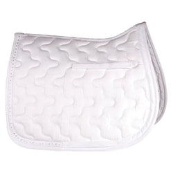 Hy Equestrian HySpeed Diamante All Purpose Saddle Cloth With Crystal Trim White