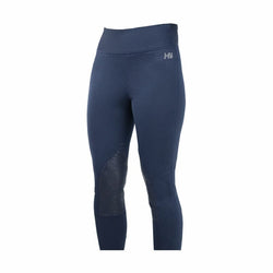 Hy Equestrian Ladies Studio Lux Riding Tights/ Skins Silicone Knees Navy XS-XL