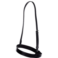 Hy Equestrian Plain Nose Band Noseband Hunter Cavesson Black/Brown Pony/Cob/Full