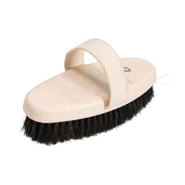 Hy Equestrian Recycled Body Brush Deluxe Soft Horsehair Bristles Remove Dust
