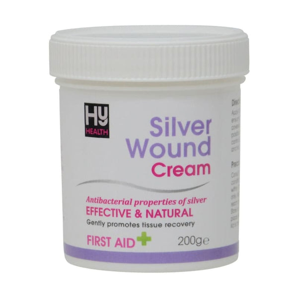 Hy Equestrian Silver Wound Cream Soothing Anti-Bacterial First Aid Cream 200g