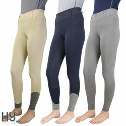 Hy Equestrian Hy Sport Active Riding Tights Pull On Stretch Comfort Kids 5-14Yrs