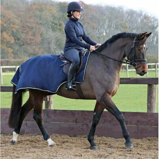 Hy StormX Original Waterproof Wrap Around Rip Stop Exercise Sheet Navy All Sizes