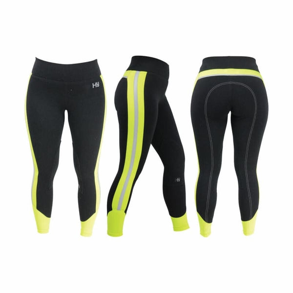 HyVIZ Reflective Neon Flourescent Hi-Vis Reflector Breeches Black/Yellow/Pink