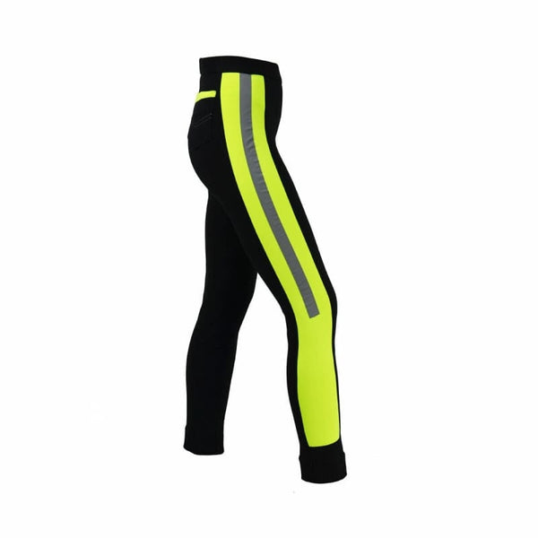 HyVIZ Reflective Neon Flourescent Hi-Vis Reflector Jodhpurs Black/Yellow/Pink