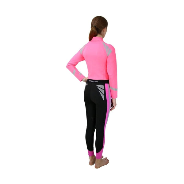 HyViz Reflector Base Layer by Hy Equestrian Adults High Visibility Stretch Top