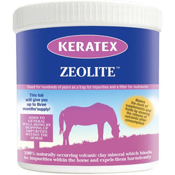 Keratex Zeolite Nutrient Rich Volcanic Clay Mineral Detox Horse Supplement 900g