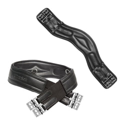 Kieffer Ultrasoft Leather Anatomical Short and Long Elasticated Girth Black/Brown