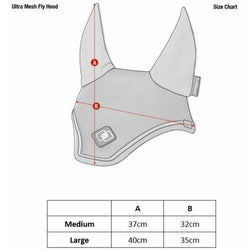 LeMieux 3D Ultra Mesh Air Flow Fly Hood Veil Ear Net Black/Navy/Grey Summer 2022