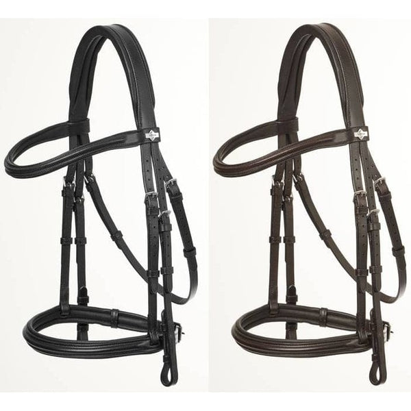 LeMieux Arika Cavesson Bridle Anatomic Padded Comfort Monocrown Black/Brown