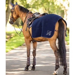 LeMieux Arika Clima-Tek Quarter Sheet Wicking Cooler Exercise Ride On Rug Navy