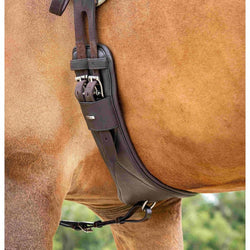 LeMieux Arika Contoured Dressage Girth Anatomic Short Mono Black/Brown 45-75cm