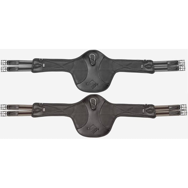 LeMieux Arika Contoured Long Stud Girth Anatomic Leather Black/Brown 100-140cm