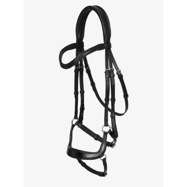 LeMieux Arika Drop Bridle Soft Padded Anatomical Comfort Monocrown Black/Brown