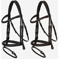 LeMieux Arika Flash Bridle Soft Padded Anatomical Comfort Monocrown Black/Brown