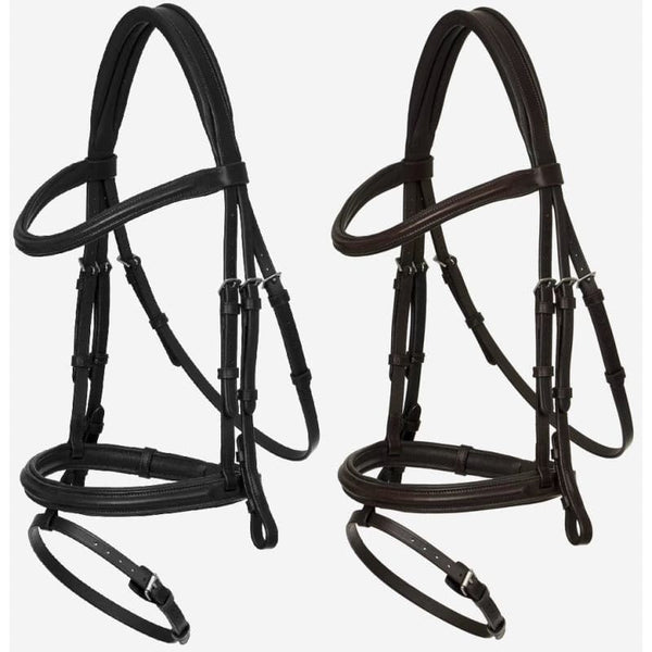 LeMieux Arika Flash Bridle Soft Padded Anatomical Comfort Monocrown Black/Brown