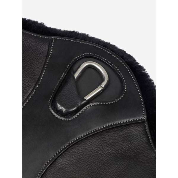 LeMieux Arika Simuwool Contoured Short Stud Girth Mono XC Black/Brown 45-75cm