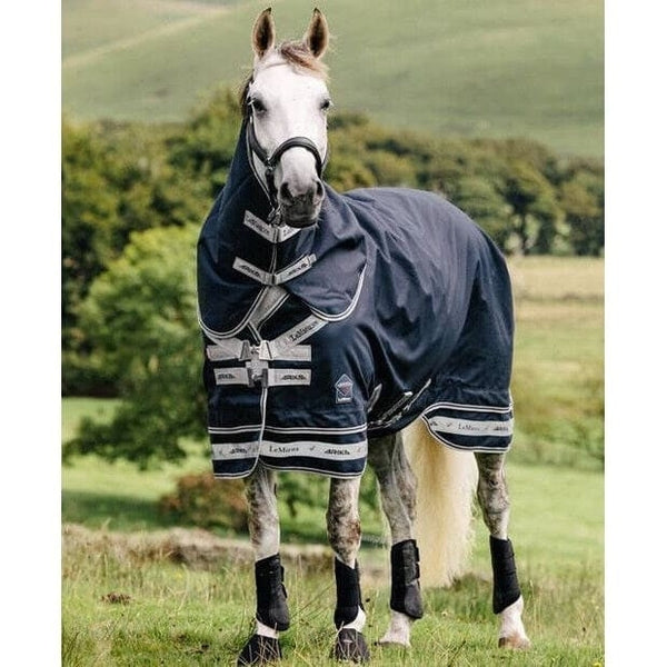 LeMieux Arika Storm-Tek Lightweight Light 50g Turnout Rug with Hood 5'9" SALE