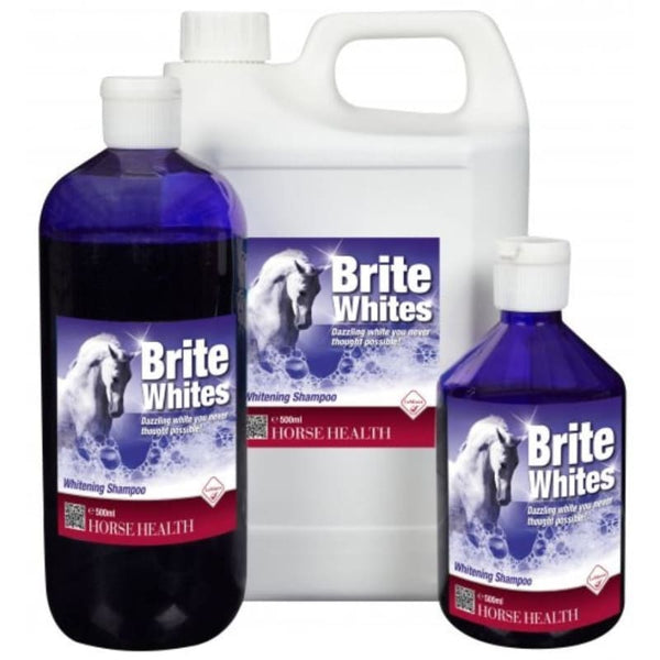 LeMieux Brite Whites Shampoo Horse Body Wash Stains Greys Coloureds 500ml 1l 4l