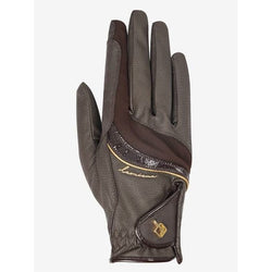 LeMieux Competition Gloves Performance Soft Feel Riding Black/Brown/Navy XS-XL