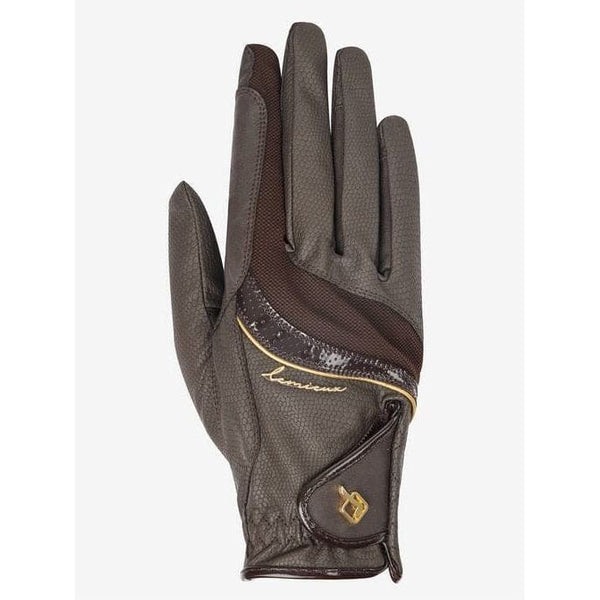 LeMieux Competition Gloves Performance Soft Feel Riding Black/Brown/Navy XS-XL