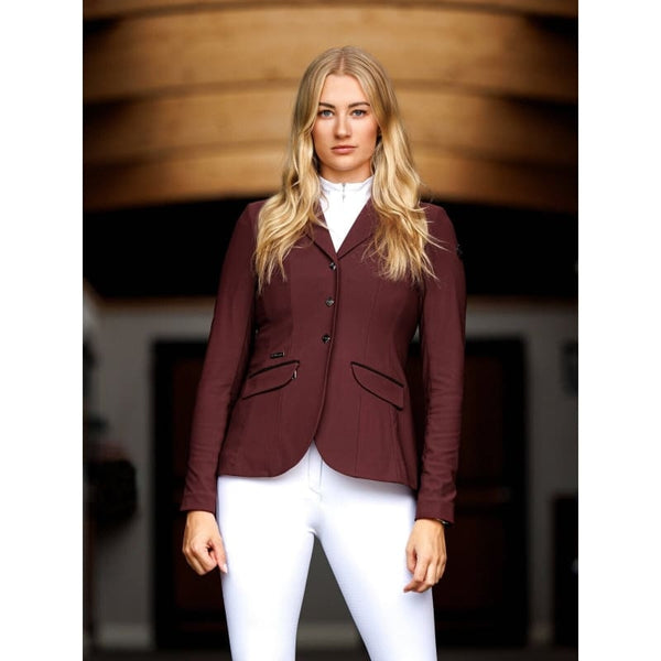 LeMieux Dynamique Show Jacket Vented Mesh Fitted Black/Burgundy/Graphite/Navy 24