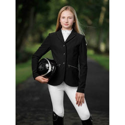 LeMieux Junior Pro Show Jacket Kids Teens Smart Competition Black/Navy/Burgundy