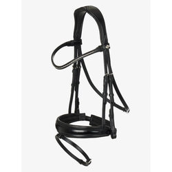 LeMieux Kudos Classic Dressage Bridle Soft Padded Anatomical Crank Black/Brown