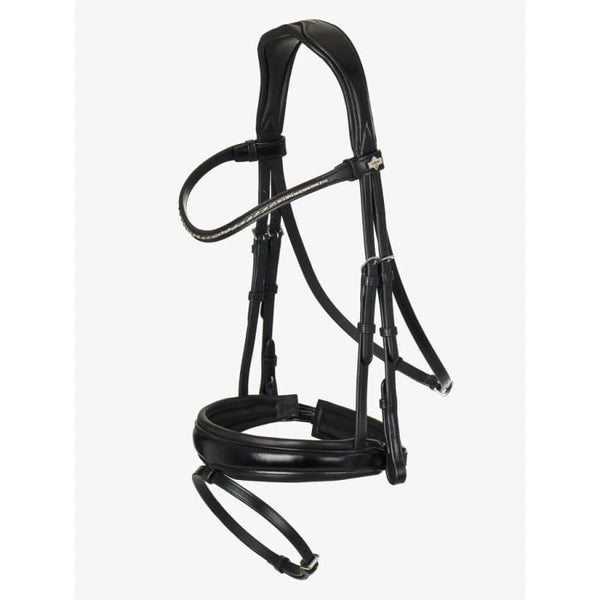 LeMieux Kudos Classic Dressage Bridle Soft Padded Anatomical Crank Black/Brown
