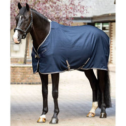 LeMieux Kudos Stable Sheet Wicking Travel Show Microfibre Cooler Navy 5'6'-7'0'