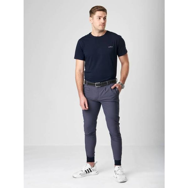 LeMieux Mens Elite Classic Pleated Breech 4 way Stretch Navy/Flint/Black/White