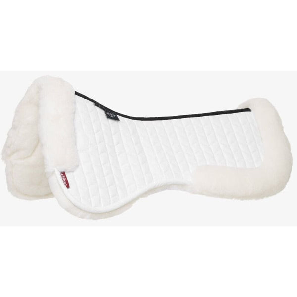 LeMieux Merino+ Dressage Half Pad Spine Free Soft Ultra Comfort Wool White M/L