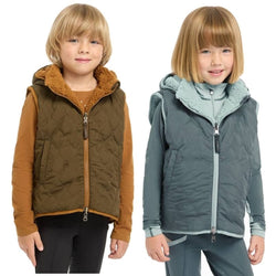 LeMieux Mini Elsie Reversible Gilet Little Kids Water Resist Fleece Vest Age3-10