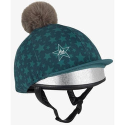 LeMieux Mini Hat Silk Kids Lycra XC Skull Cap Cover with Pom Pom New Summer 2024