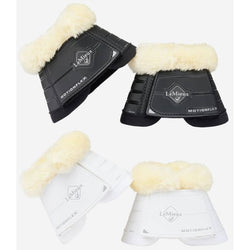 LeMieux Motionflex Fleece Edge Over Reach Boots OverReach Strong Black/White