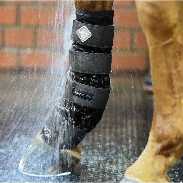 LeMieux ProCool Cold Water Therapy Compression Boots Reduce Heal Tendon Swelling Large SALE